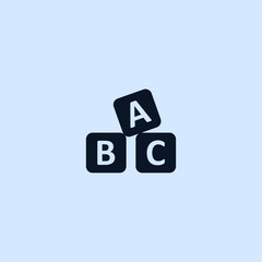 baby toy abc icon