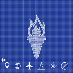 icon torch