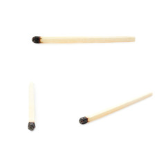 Set of Wooden match isolated over the white background