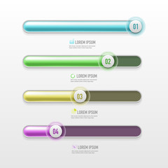 Obraz premium Vector chart template in modern style. For infographic and presentation