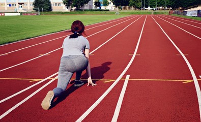 The girl at the start
