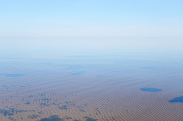 Ladoga lake at morning.