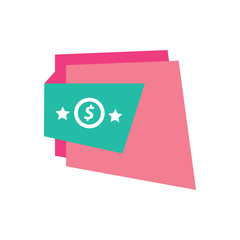  Label Design Star  pink and green