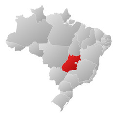 Map - Brazil, Goiás