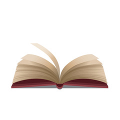 The red book is opening on white background, Illustration vector