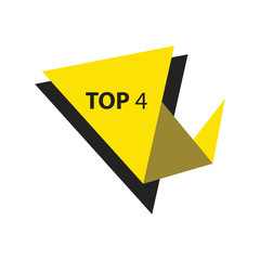 top4 Text in Label  black, yellow