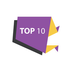 top10 Text in Label  Purple, yellow, black