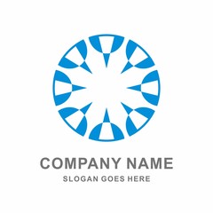 Circle Pencil Education Learning Vector Logo Template