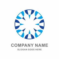 Circle Pencil Education Learning Vector Logo Template