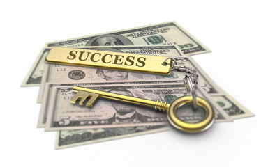 Golden key to success and wealth
