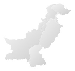 Fototapeta na wymiar Map - Pakistan