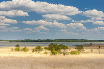 Beautiful view of the lake Łebsko