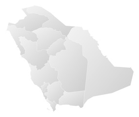 Fototapeta premium Map - Saudi Arabia