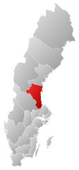 Map - Sweden, Gävleborg County