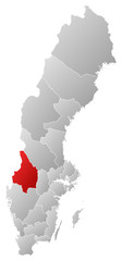 Map - Sweden, Värmland County