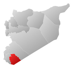 Map - Syria, As-Suwayda