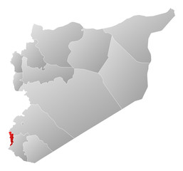 Map - Syria, Quneitra