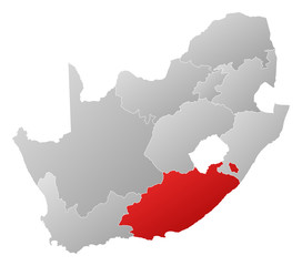 Map - South Africa, Eastern Cape