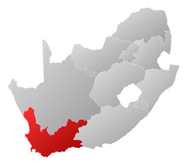 Map - South Africa, Western Cape