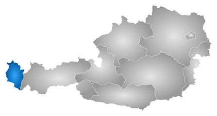 Map - Austria, Vorarlberg