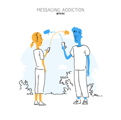 Messaggini e dipendenza da smartphone