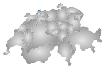 Map - Swizerland, Basel-Stadt