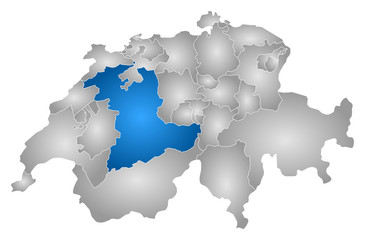 Map - Swizerland, Bern