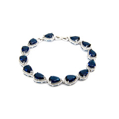 Fashion diamond bracelet isolated on white

