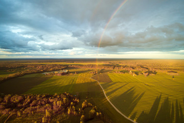 Evening in latvian countryside.
