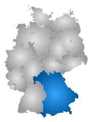 Map - Germany, Bavaria