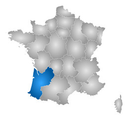 Map - France, Aquitaine