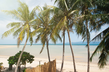 Plakat Tropical Beach landscape.