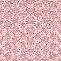 Tafelkleed Seamless pattern graphic ornament. Floral stylish background. Ve © fuzzyfox