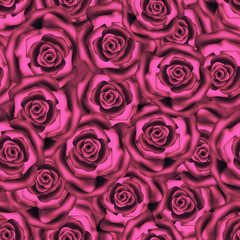 Seamless roses background pattern