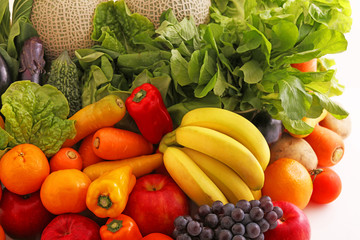 新鮮な野菜と果物