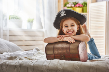 girl in a pirate costume