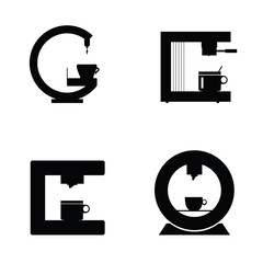 coffee machine icon illustration