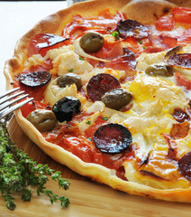 Pizza gourmande