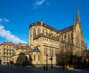   The Cathedral of the Good Shepherd in San Sebastian