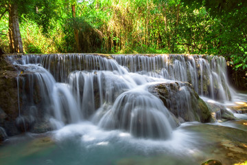 Obraz premium Kuangsi Waterfall, Luang Prabang, Laos