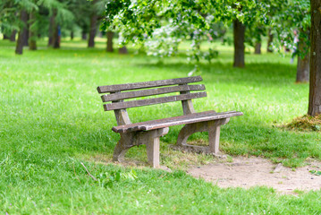 Naklejka premium Wooden Bench