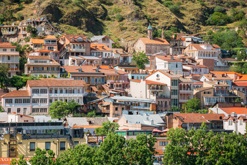 Fototapeta na wymiar Scenic View Of Tbilisi Old Town Sololaki, Georgia