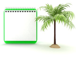 palm tree 3D rendering