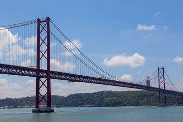 bridge the 25 april on river Tejo