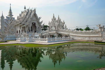 Obraz premium White Temple, Watrongkhun, Chiangrai,Thailand