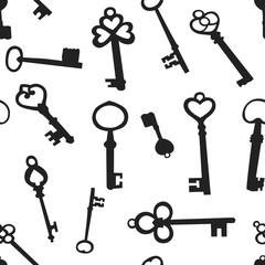 Seamless background with the keys