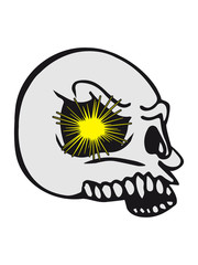 Skull explosion eye