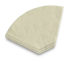 Coffee filter isolated