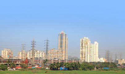 Fototapeta na wymiar Mumbai, INDIA - December 6 : Mumbai is the financial,commercial and entertainment capital of India, on December 6,2015 Mumbai, India
