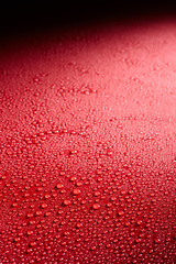 Condensation covers gradient black and red surface